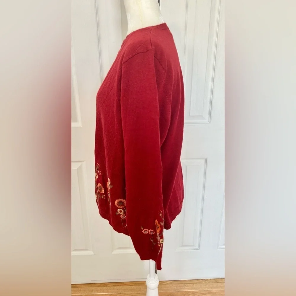 Cardigan alfred dunner sweater set woman size large